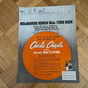 Hollywood Reporter Charlie Chaplin Great Dictator Magazine Ad